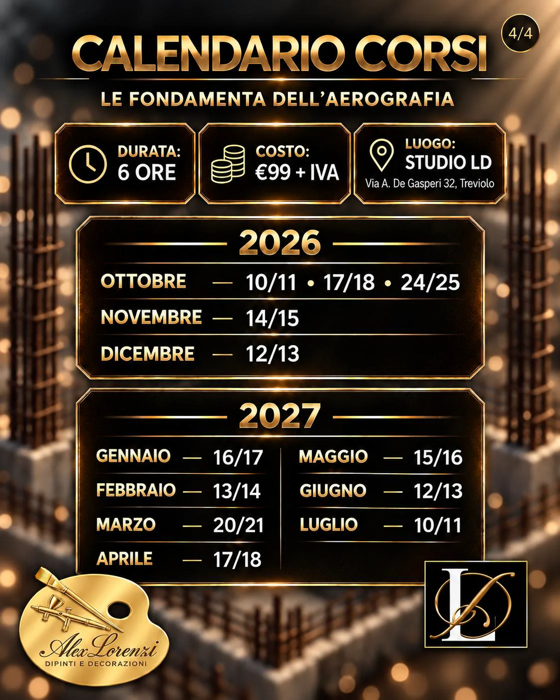 Calendario Le fondamenta dell’aerografia