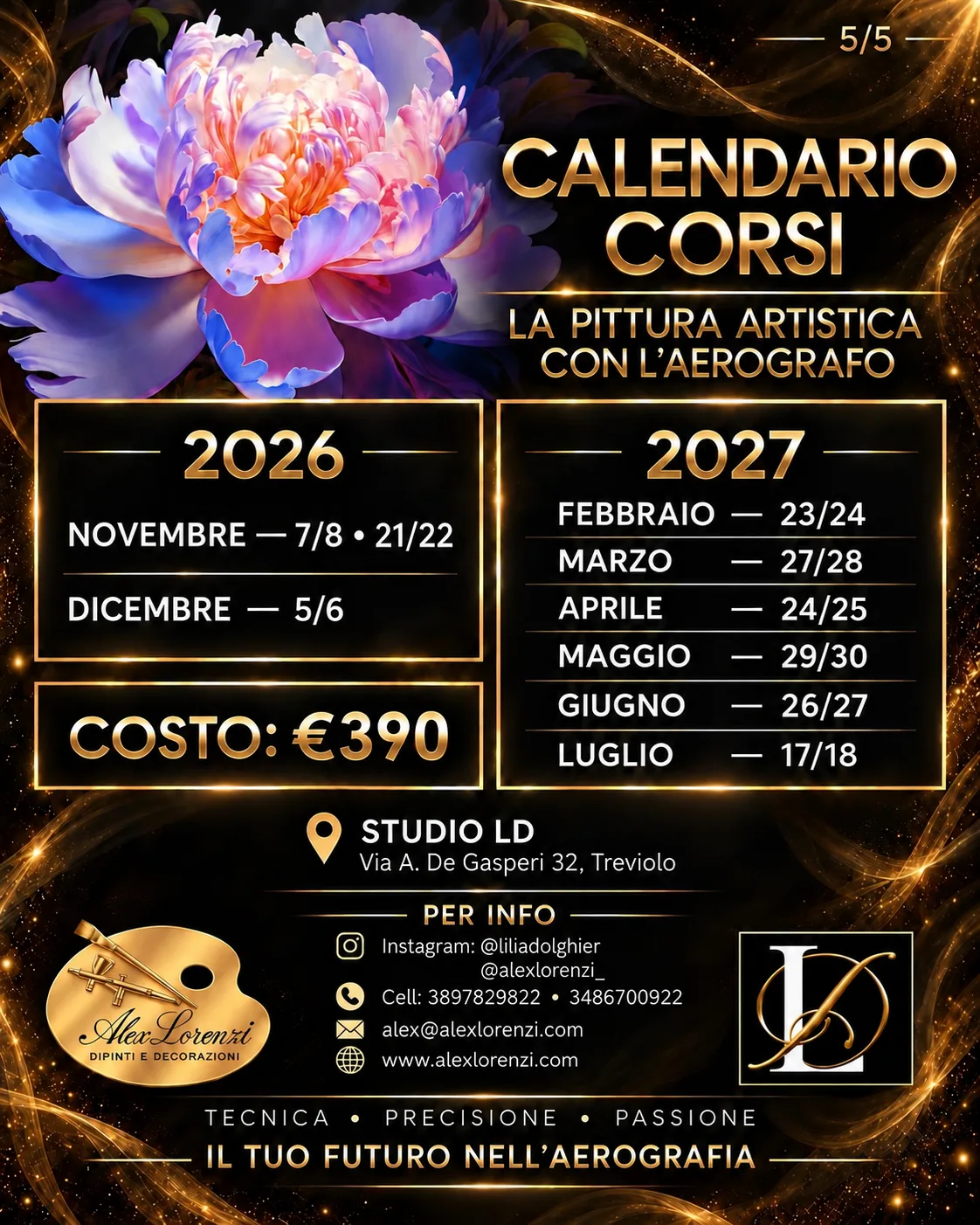 Calendario Pittura artistica con l’aerografo