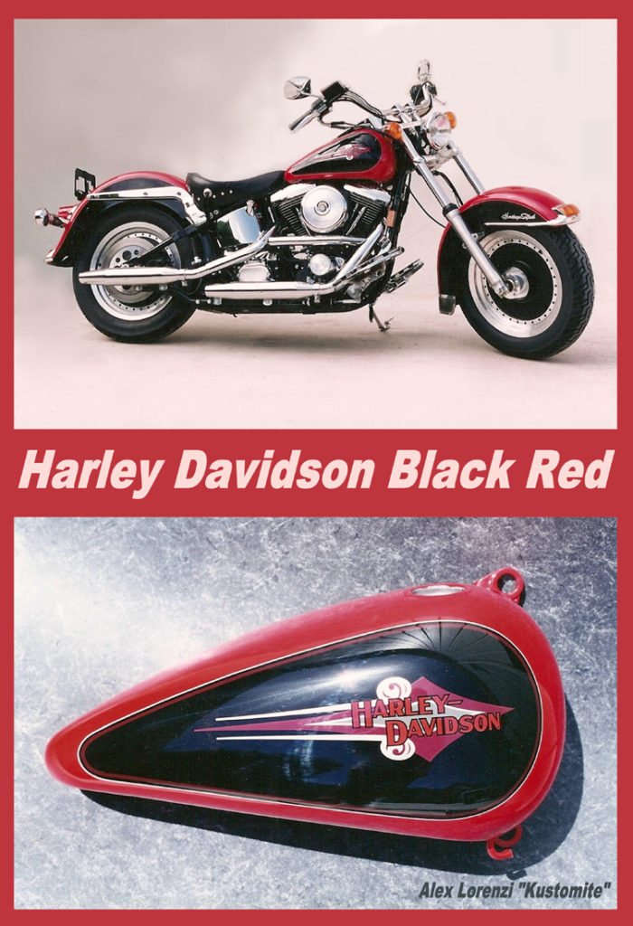 Harley Davidson Black Red